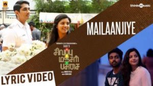 Mailaanjiye Song Lyrics - Sivappu Manjal Pachai